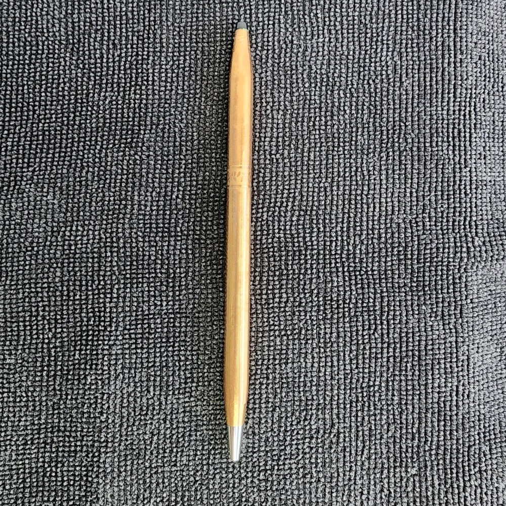 Vintage CROSS 1/20 14KT Gold Filled Ballpoint Tip Pen Twist Style Made USA 5.25"